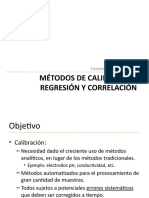 Métodos de Calibración: Regresión Y Correlación: Estadística en El Laboratorio