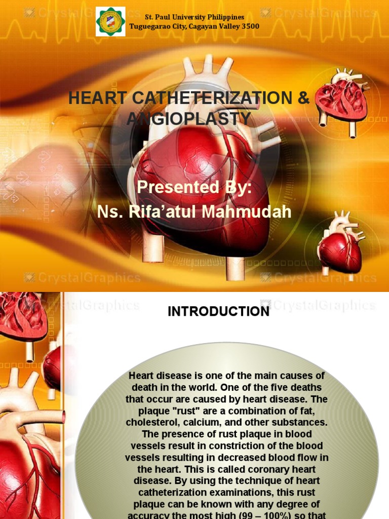 Heart Catheterization and Angioplasty Guide | PDF | Wellness | Science ...