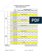 Jadwal Pelajaran Tahun Ajaran 2020