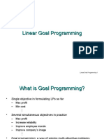 Linear Goal Programming