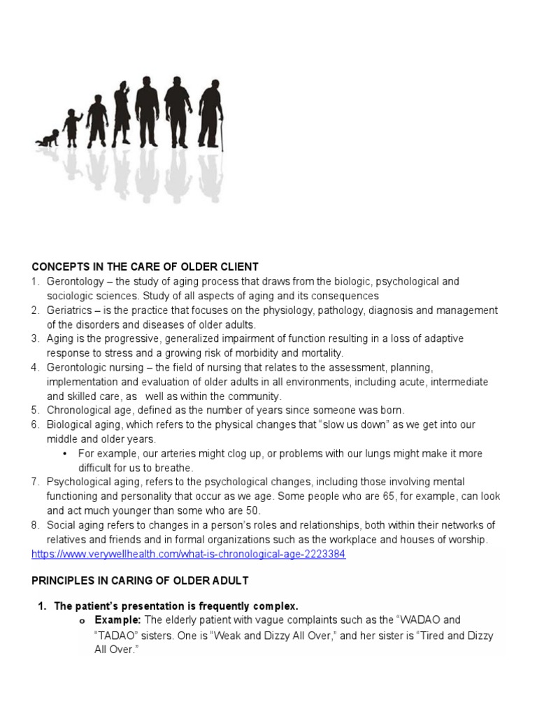 Principles of Geriatric Care Explained | PDF | Geriatrics | Ageing