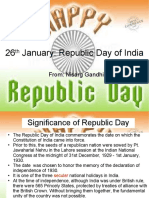 26 January: Republic Day of India: From: Nisarg Gandhi