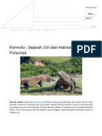 Komodo Sejarah, Ciri Dan Habitat Di Pulaunya - Jagad - Id