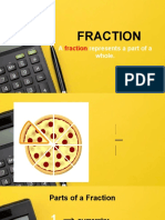 Fraction: A Represents A Part of A Whole