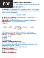 Class 10 Life Process Mind Map and Notes | PDF | Social Science ...