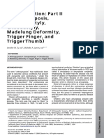 Failure of Differentiation: Part Ii (Arthrogryposis, Camptodactyly, Clinodactyly, Madelung Deformity, Trigger Finger, and Triggerthumb)