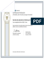CertificadoDeFinalizacion - Servicio de Atencion Al Cliente Por Telefono