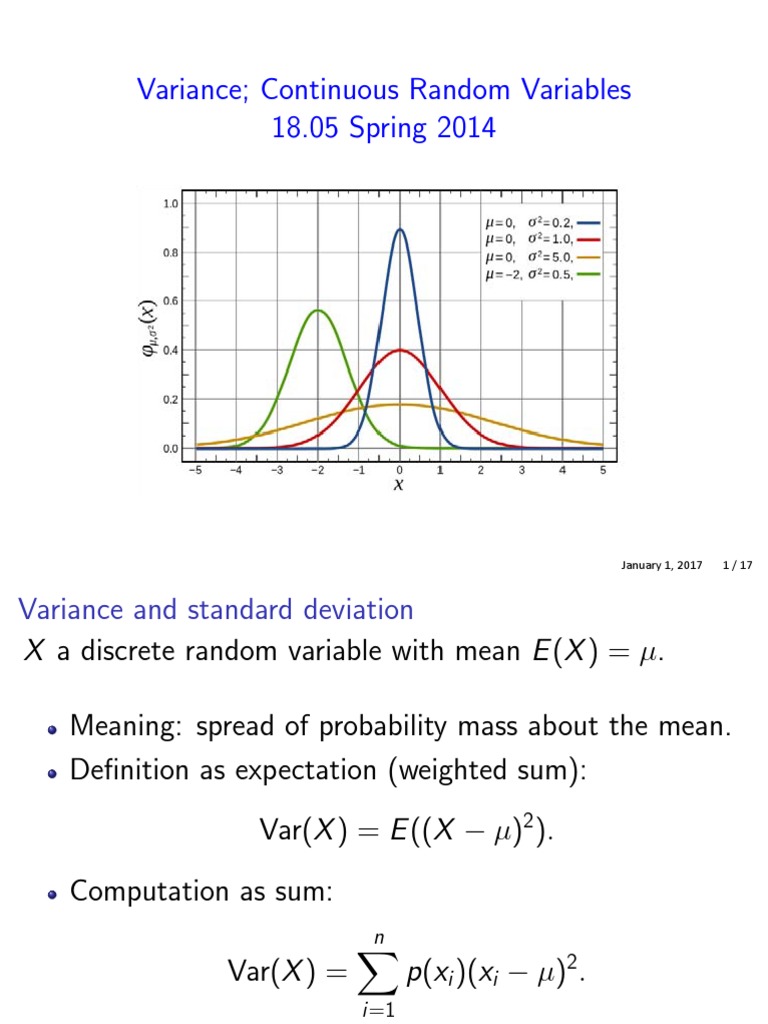 Probability & Statistics Guide | PDF | Variance | Probability Distribution