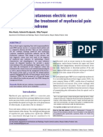 Value of Transcutaneous Electric Nerve Stimulation