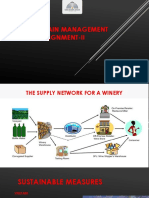 Supply Chain Sustainability Measures for a Winery