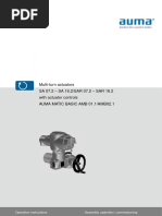 Multi-Turn Actuators SA 07.2 - SA 16.2/SAR 07.2 - SAR 16.2 With Actuator Controls Auma Matic Basic Amb 01.1/amb02.1