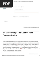 1.4 Case Study - The Cost of Poor Communication - Technical Writing Essentials