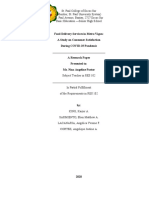 Food Delivery Services in Metro Vigan A Study On Consumer Satisfaction During COVID-19 Pandemic