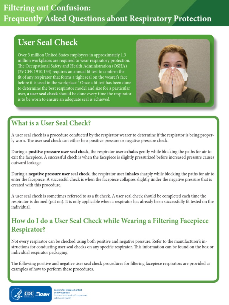 What Is A User Seal Check? PDF Prevention Safety