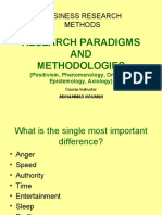 Research Paradigms AND Methodologies