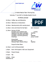 Training Day Programme - 070707
