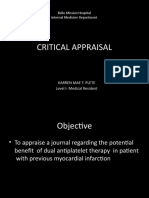 Critical Appraisal: Iloilo Mission Hospital Internal Medicine Department