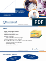 Validation of Microbial Control Measures