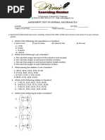 Assessment Grade 11 Math