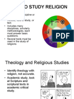 STUDYING RELIGION THROUGH MULTIPLE LENSES