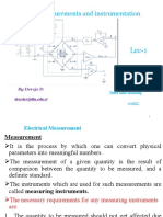 Electrical Measurements and Instrumentation: by Dereje D. Dereder@dtu - Edu.et