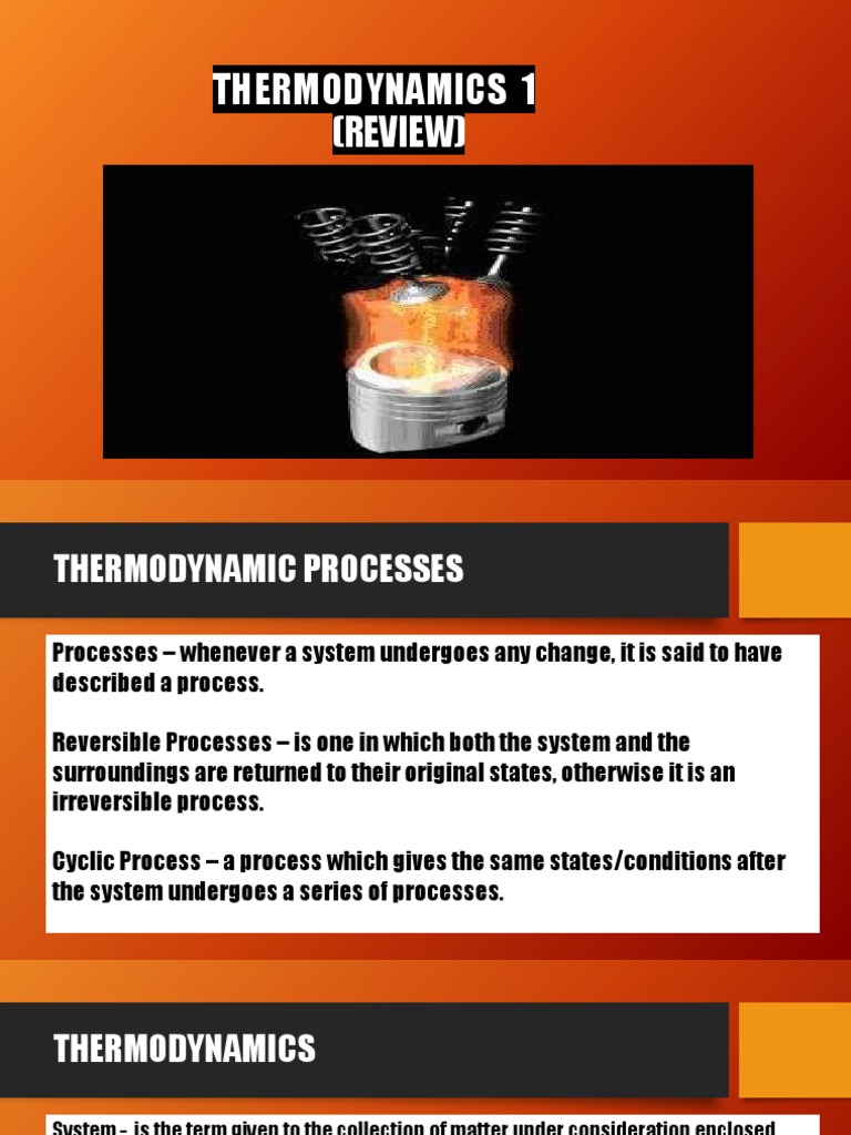 Thermodynamics Processes Overview | PDF | Engines | Classical Mechanics