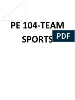 PE 104-TEAM Sports