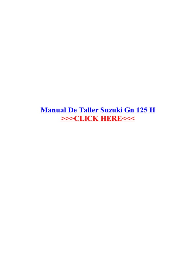 Suzuki Gn 125 Manual Motor Vehicle Manufacturers Motor Vehicle