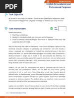 FIRST - ACTIVITY - Structure of Academic Texts