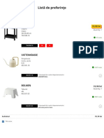 Listă de Preferinţe - IKEA