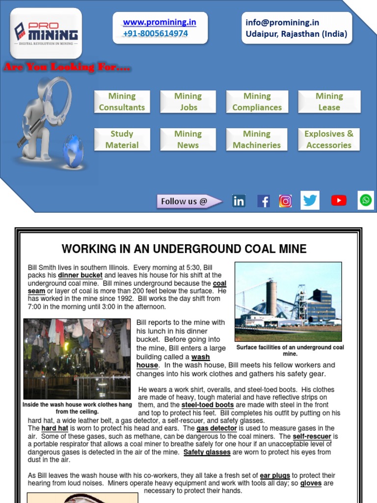 Underground Coal Mining Guide | PDF | Coal Mining | Mining