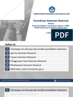 Koordinasi Asesmen Nasional Dengan Dinas Pendidikan, Kementerian Agama, LPMP, PPBP PAUD Dan Pendidikan Masyarakat