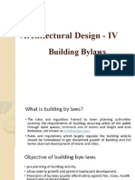 Architectural Design - IV Building Bylaws Road Widths Heights FAR