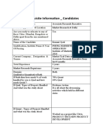 Prerequiste Form - Research