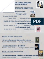 Ciclo de Cinema Semana das Línguas