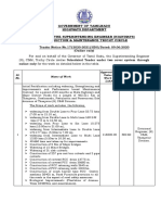 Government of Tamilnadu Highways Department Office of The Superintending Engineer (Highways) Construction & Maintenance Trichy Circle