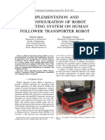 Implementation and Reconfiguration of Robot Operating System On Human Follower Transporter Robot