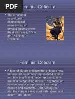 Feminist Criticism