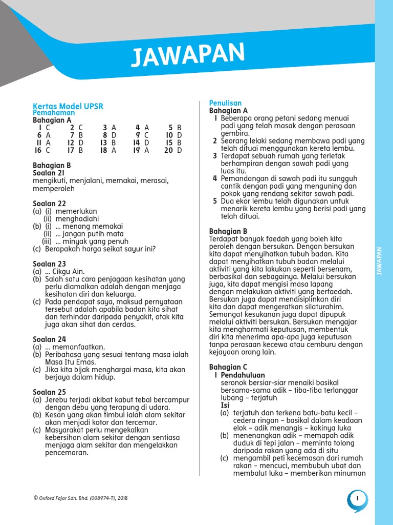 Kertas Model Jawapan Bm Baharu Pdf