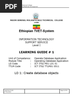 Ethiopian TVET-System: Learning Guide # 1