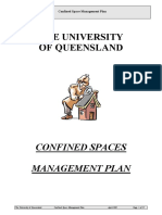 The University of Queensland: Confined Spaces Management Plan