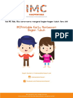 IMCPrintable Kartu Montessori Bagian Tubuh PDF