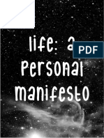 Life: A Personal Manifesto