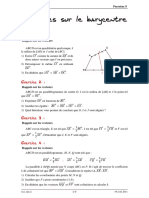 07 Barycentre Exercices PDF