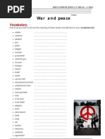 Download War and Peace vocabulary by RFA2009 SN47905249 doc pdf