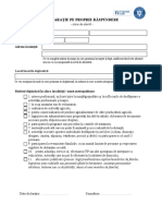 Declaratie Proprie Raspundere PDF