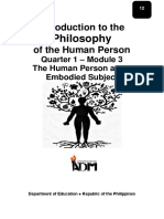 Introduction To The of The Human Person: Philosophy