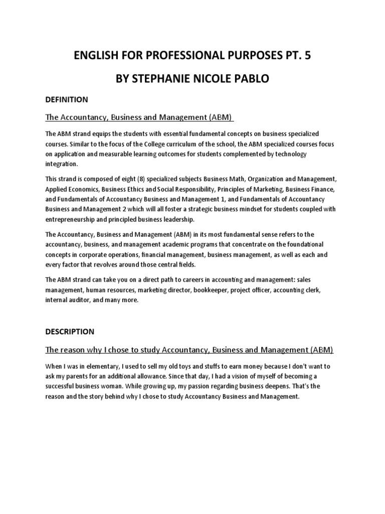 Eapp PT 5 Stephanie Nicole Pablo | PDF | Accounting | Business