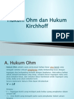 Hukum Ohm Dan Hukum Kirchhoff 1 Dan 2