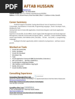 Aftab Hussain Updated Resume New 3 PDF